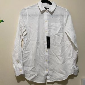 Banana Republic white boyfriend fit shirt